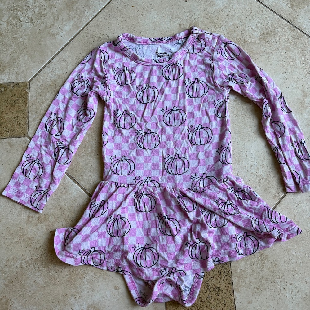Dream Big Little Pink Pumpkin Dress 18-24 M